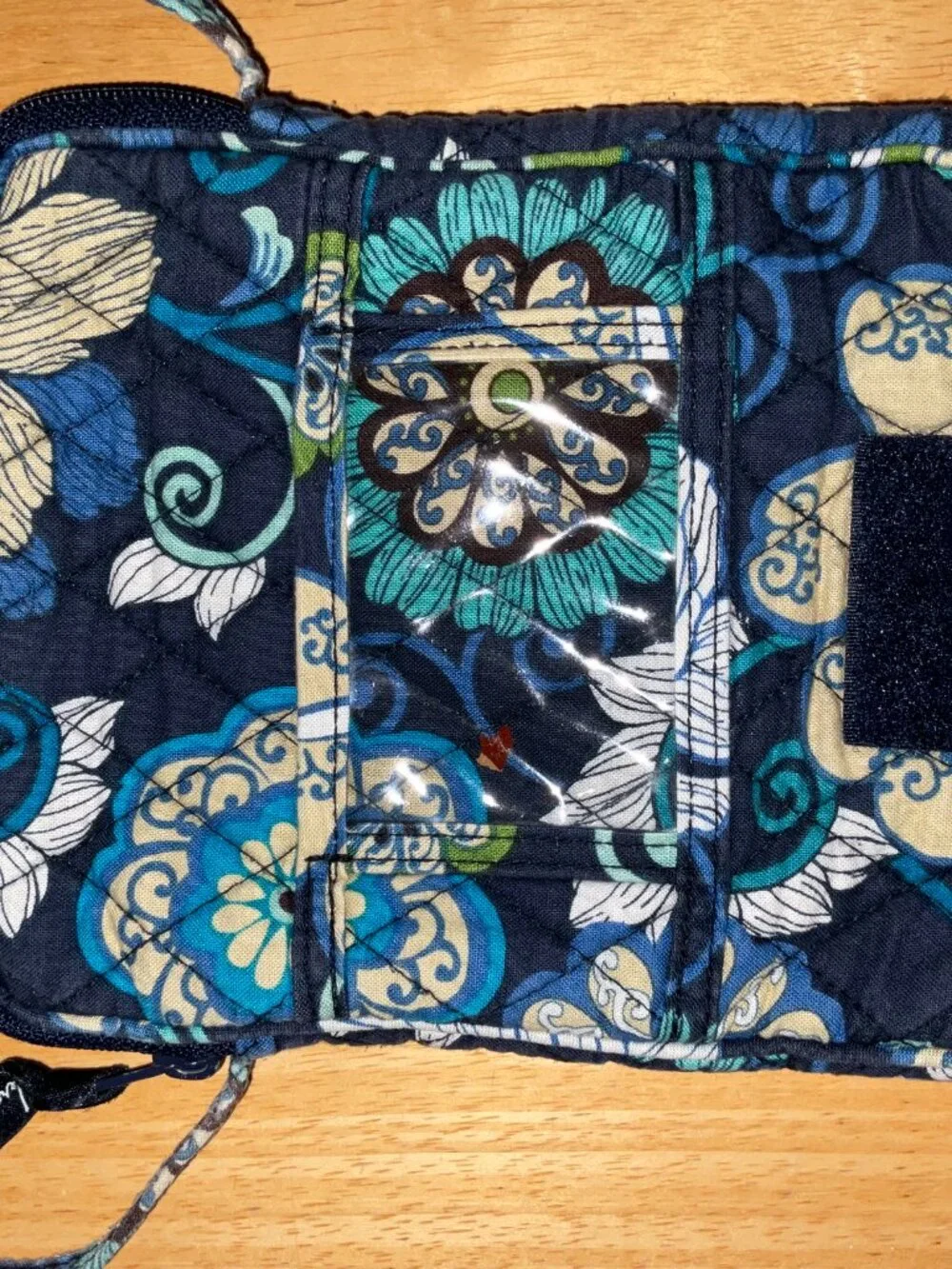 Vera Bradley Mini Hipster Crossbody Bag Mod Floral Blue Retired Quilted Cotton